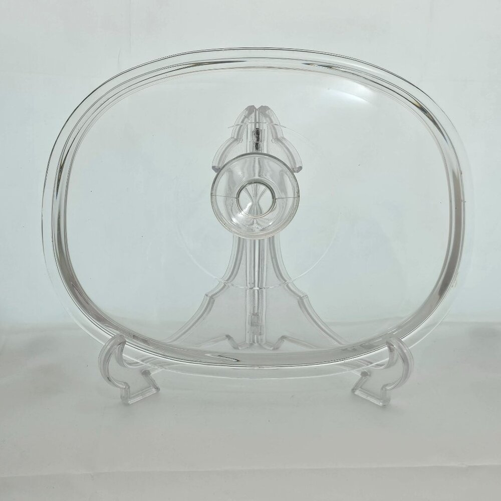 Pyrex Oblong Lid clear glass DC 1-1/2C Replacement 11 x8.5"W fits french white